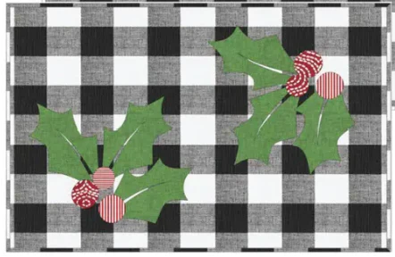 Deck The Holly! Floor Canvas Kit