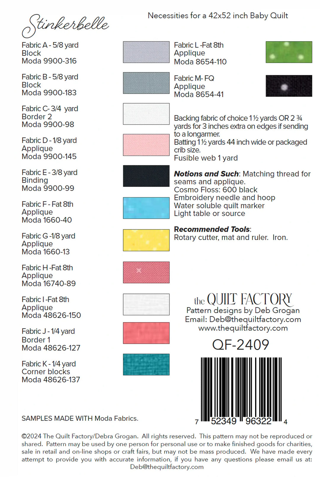 Stinkerbelle Quilt Pattern - The Quilt Factory