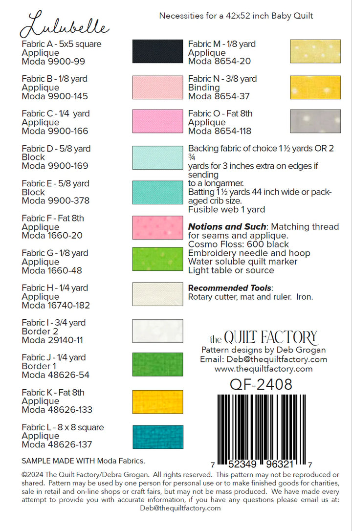Lulubelle Quilt Pattern - The Quilt Factory