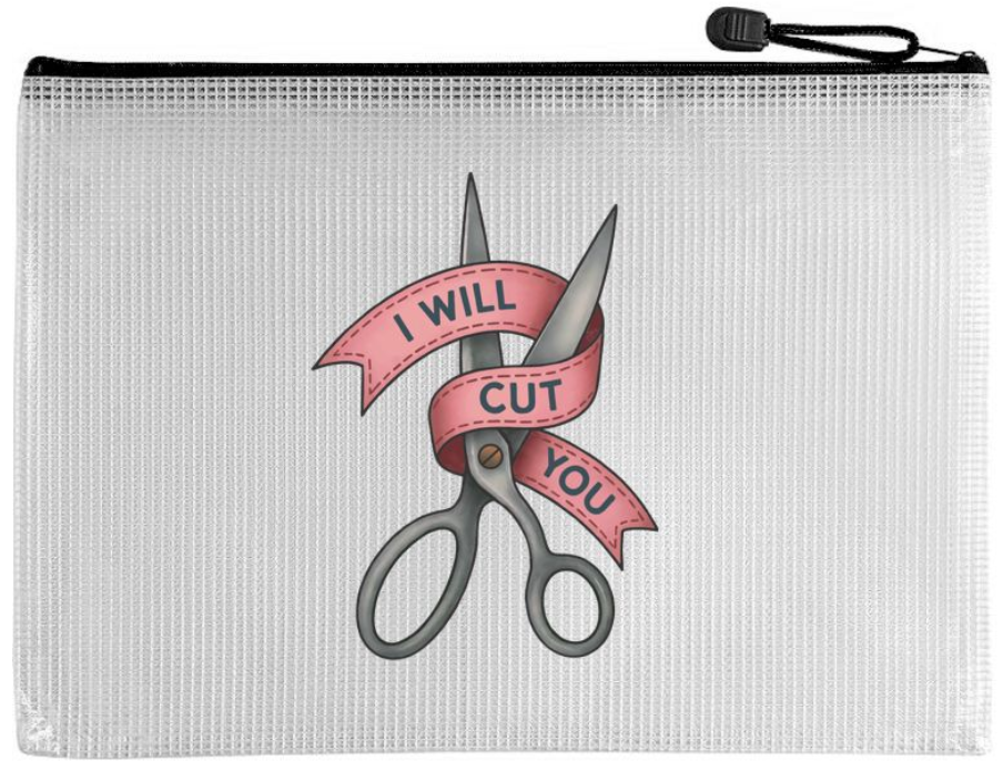 Snarky Project Bag - I Will Cut You