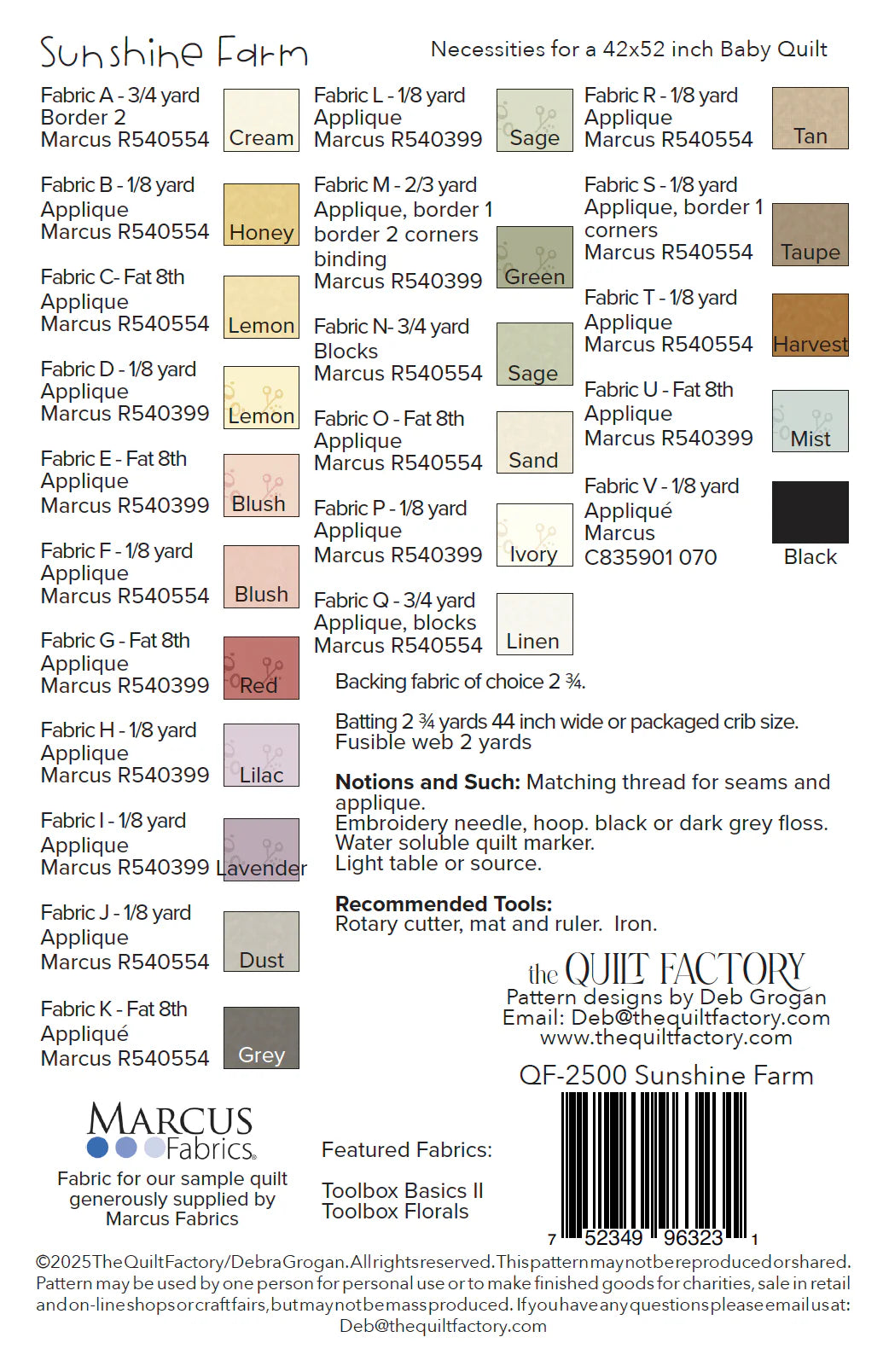 Sunshine Farm - The Quilt Factory