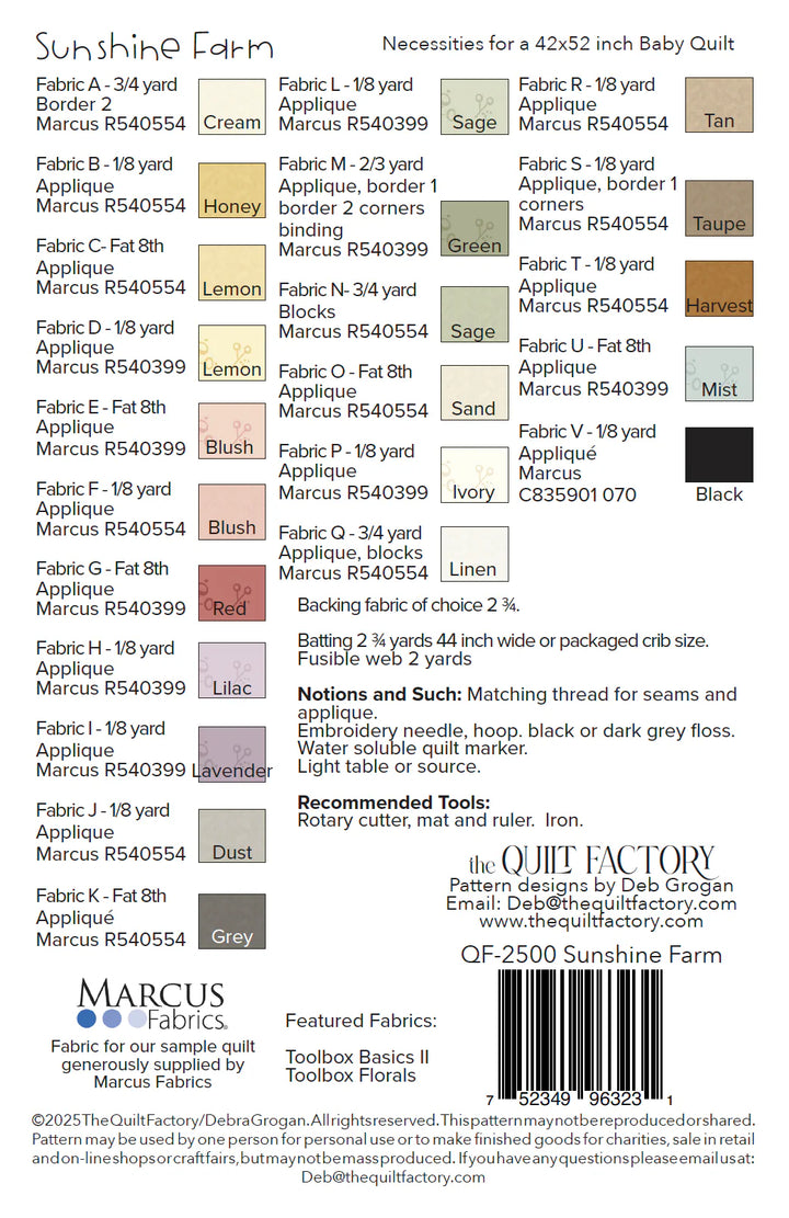 Sunshine Farm - The Quilt Factory