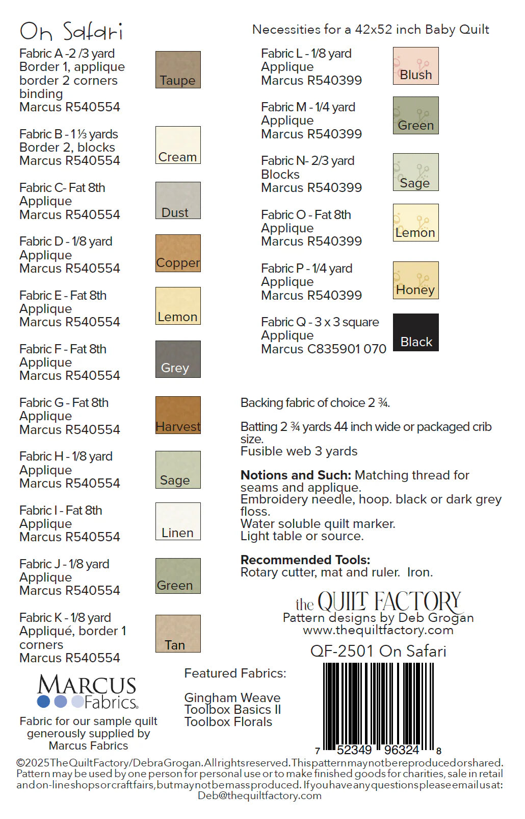 On Safari - The Quilt Factory