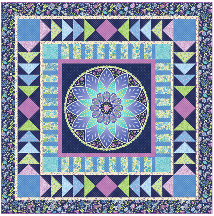 Bloom 2 ft Twilight Serenade Quilt Kit