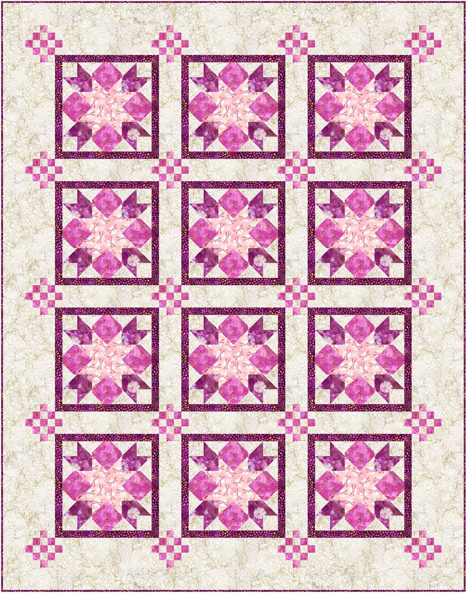 Shiny Blossoms Quilt Pattern – Calliope Quilts