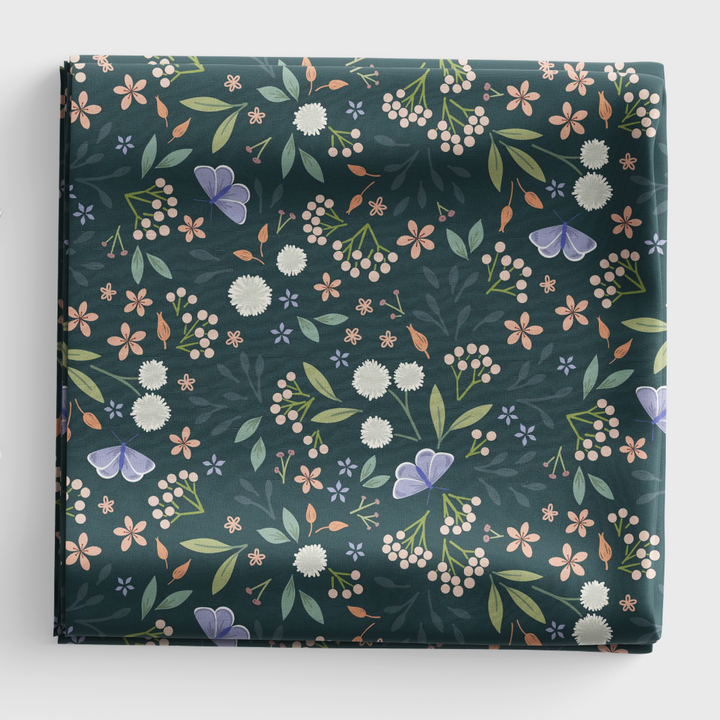 Sky Garden - Floral Odyssey - Deep Teal - CC57.3