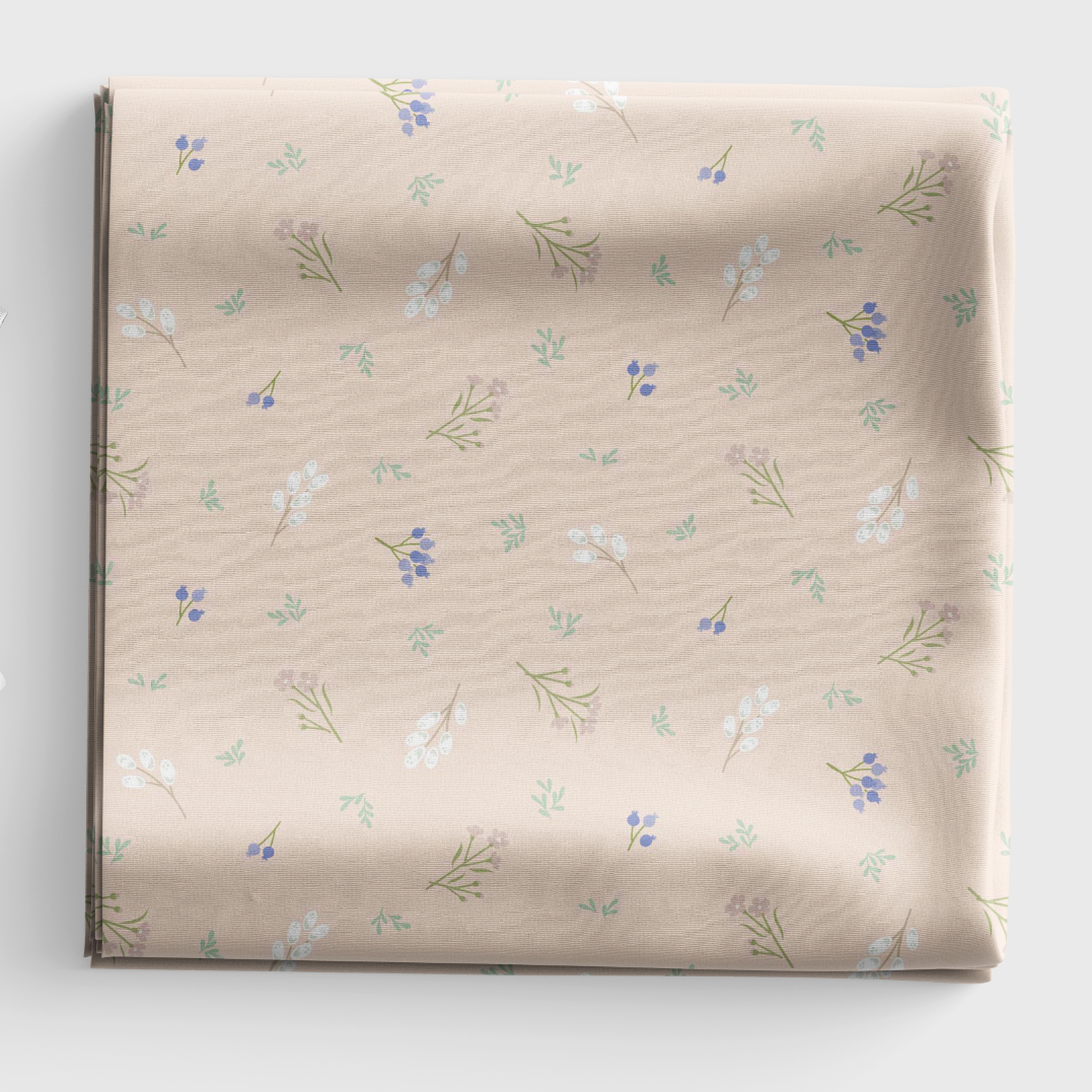 Sky Garden - Scattered Sprig - Pale Peach - CC58.2