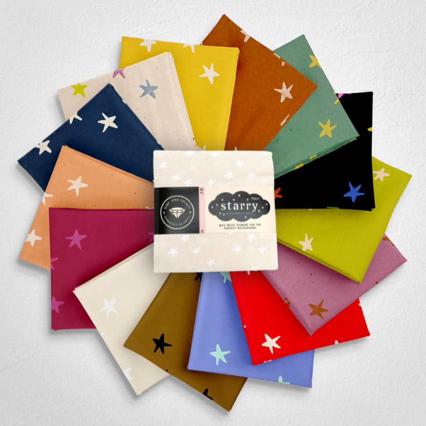 Starry - 5" Charm - White/Natural