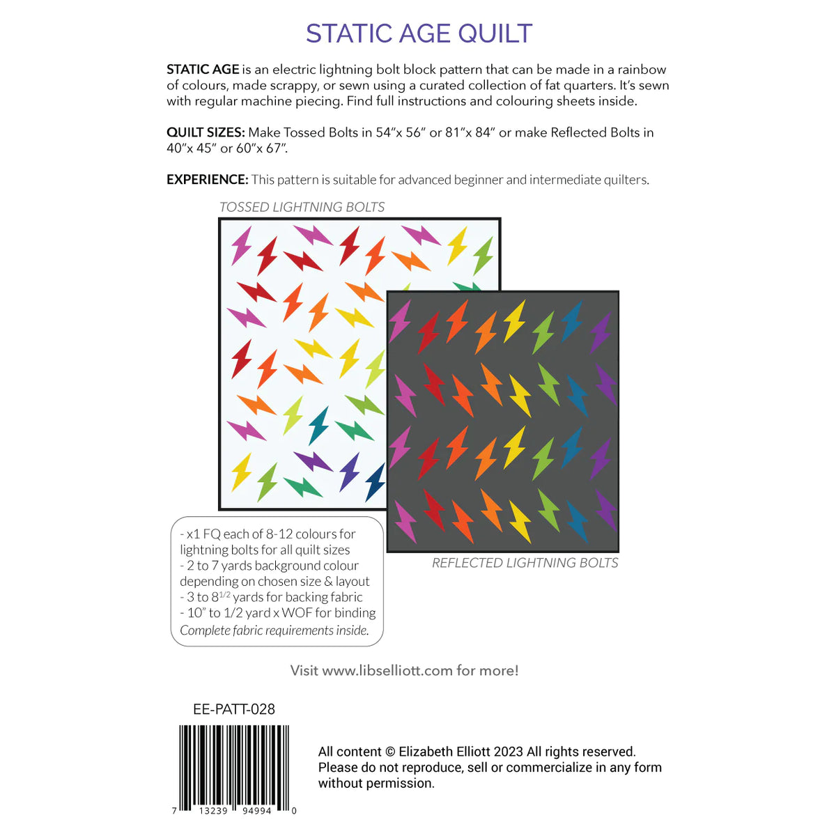 Startic Pattern Static Age Pattern – Calliope Quilts