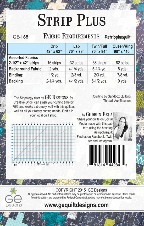 Strip Plus Quilt Pattern