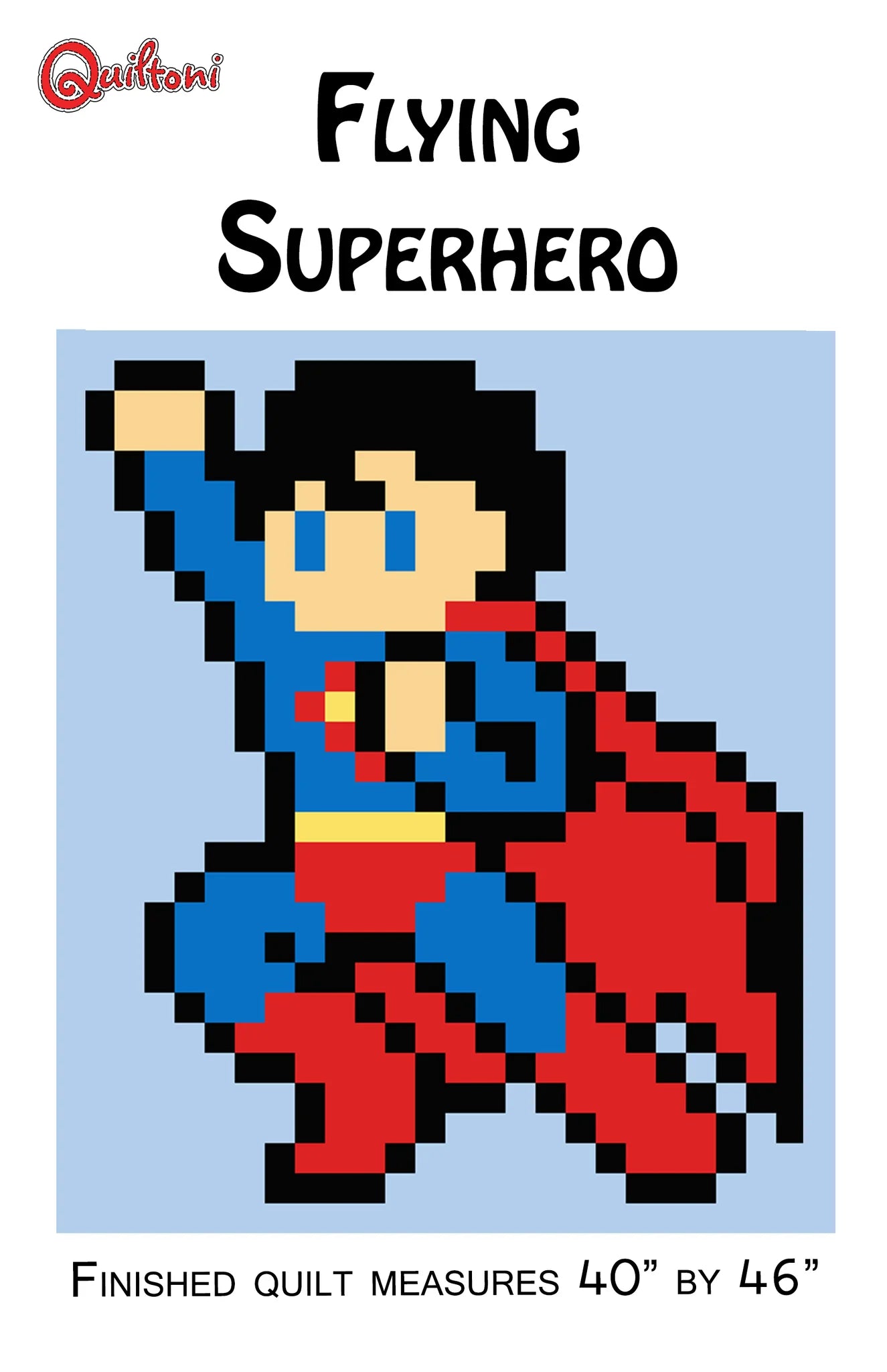 Flying Superhero Lap Quilt Pattern - Quiltoni