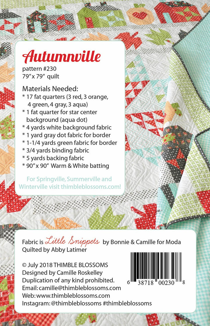 Autumnville Quilt Pattern