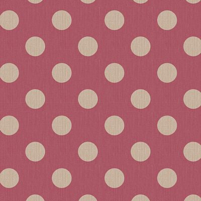 Tilda- Chambray Dots Burgundy - 160053