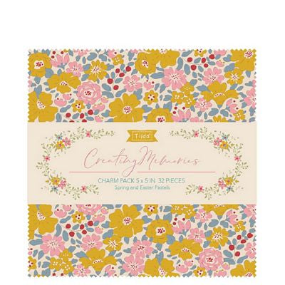 Creating Memories - Tilda - Spring Charm Pack - 5 in squares 32pcs