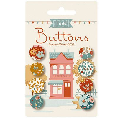 Village Life - Tilda - Autumn - 8pc Buttons