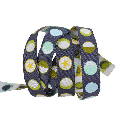 Full Moon Forest II - Phases in Starlight - 5/8" Ribbon