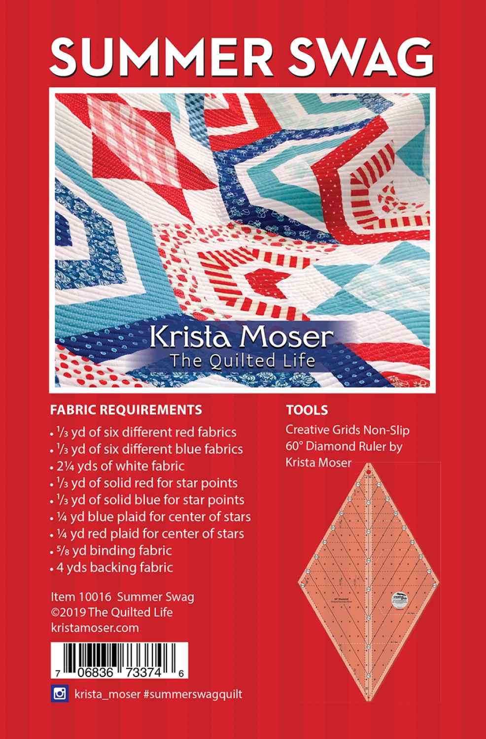 Summer Swag Quilt Pattern - Krista Moser