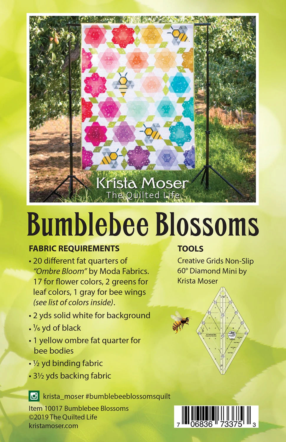 Bumblebee Blossoms Quilt Pattern - Krista Moser