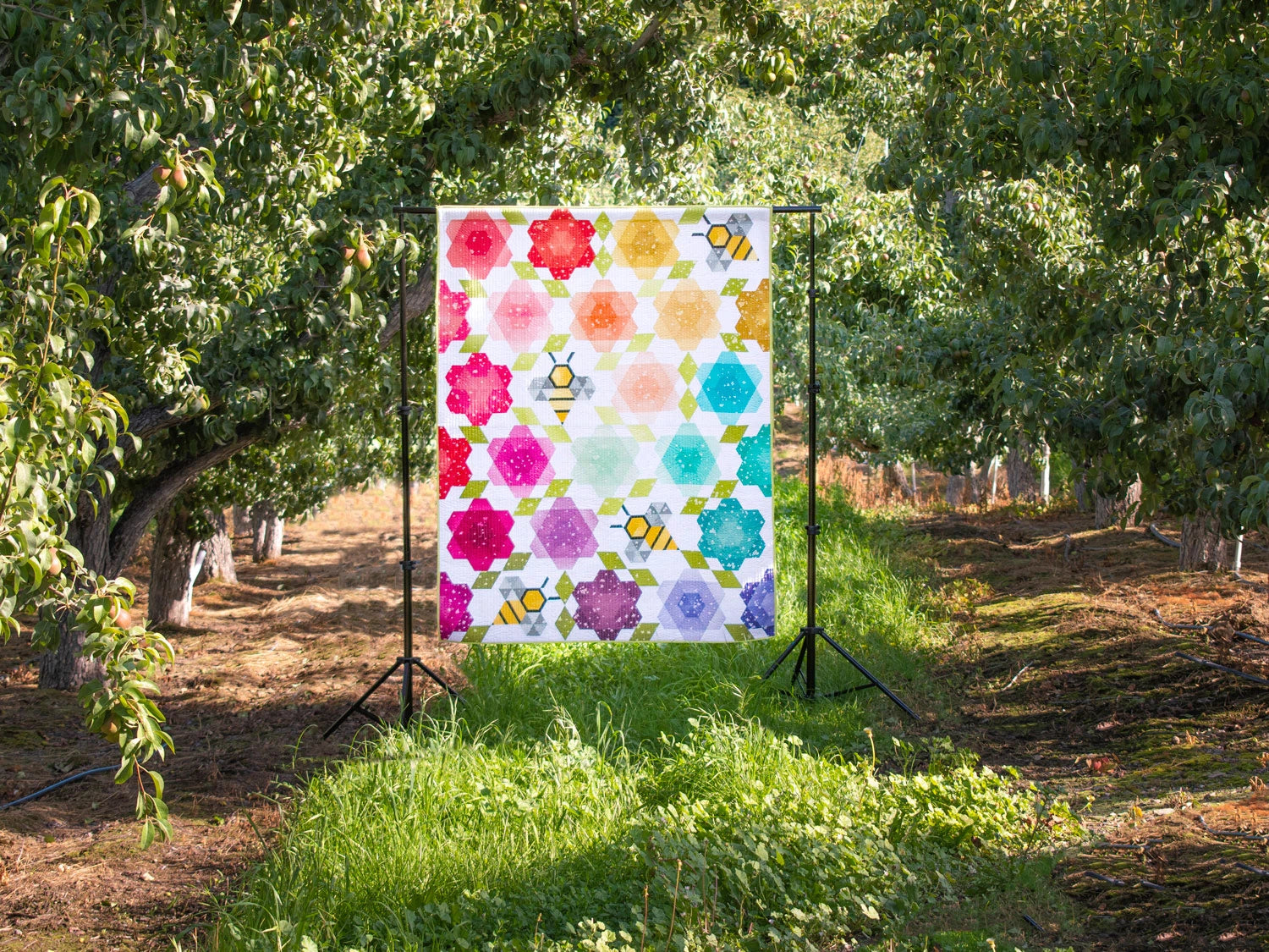 Bumblebee Blossoms Quilt Pattern - Krista Moser