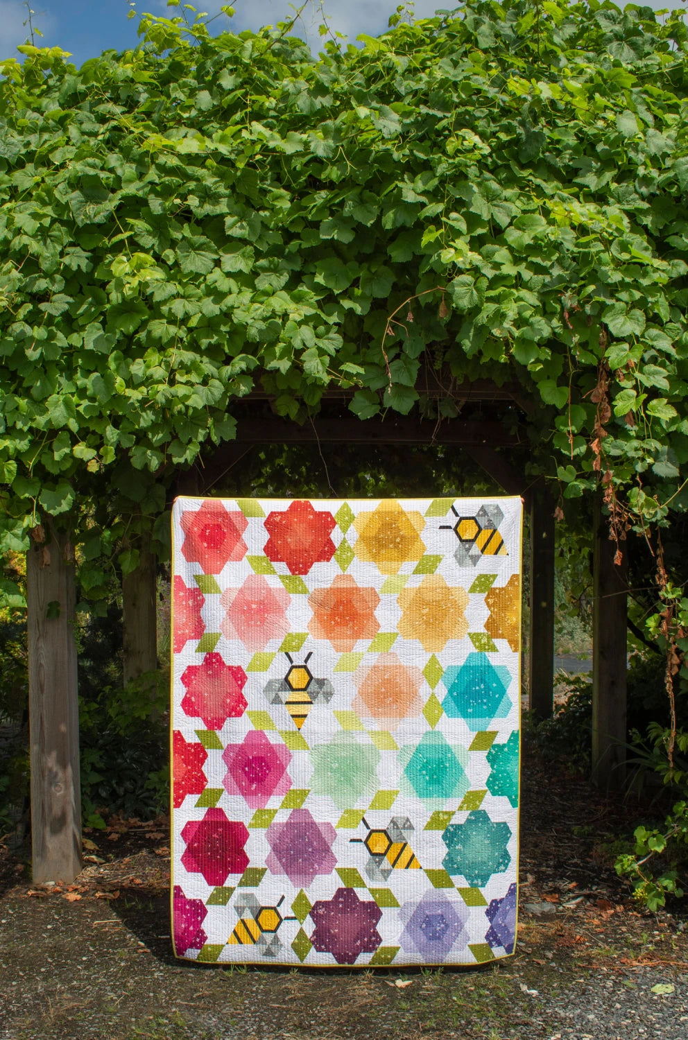 Bumblebee Blossoms Quilt Pattern - Krista Moser