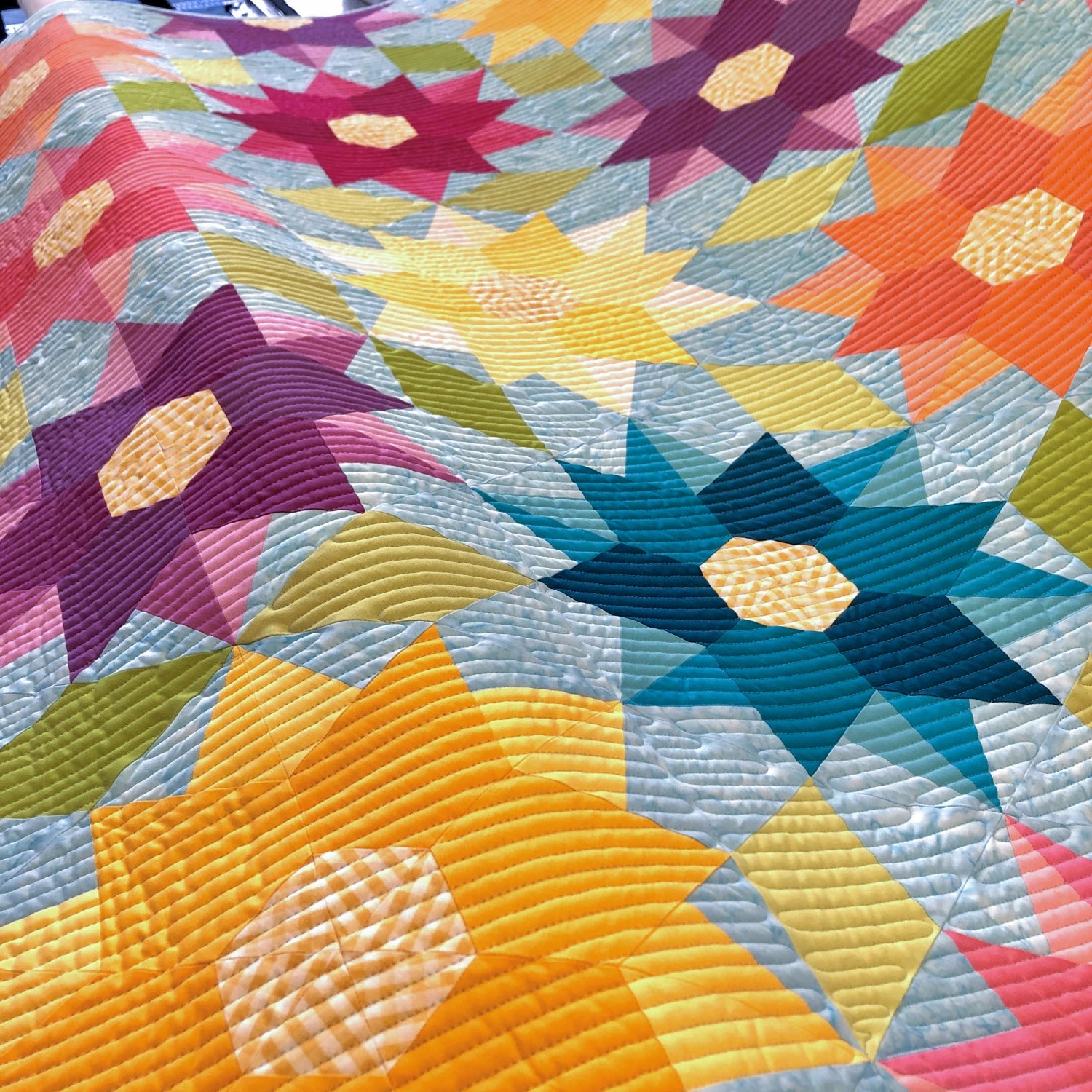 Dancing Dahlias Quilt Pattern - Krista Moser
