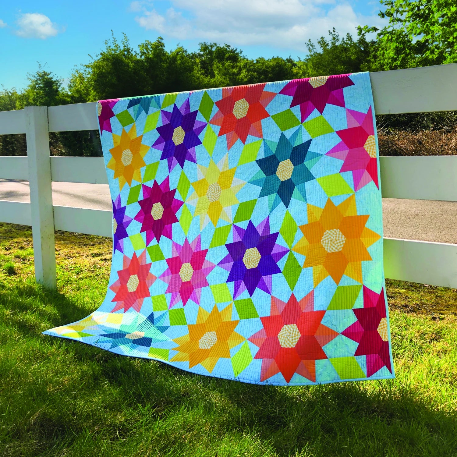 Dancing Dahlias Quilt Pattern - Krista Moser