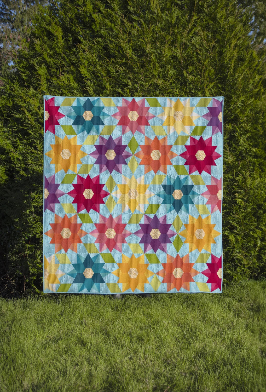 Dancing Dahlias Quilt Pattern - Krista Moser