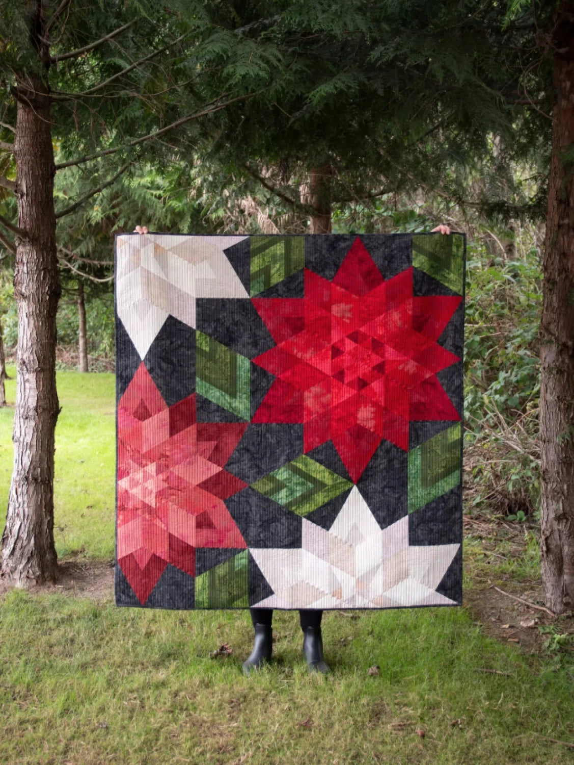 Crimson Christmas Quilt Pattern - Krista Moser