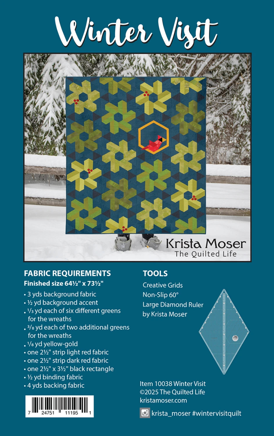 Winter Visit Quilt Pattern - Krista Moser