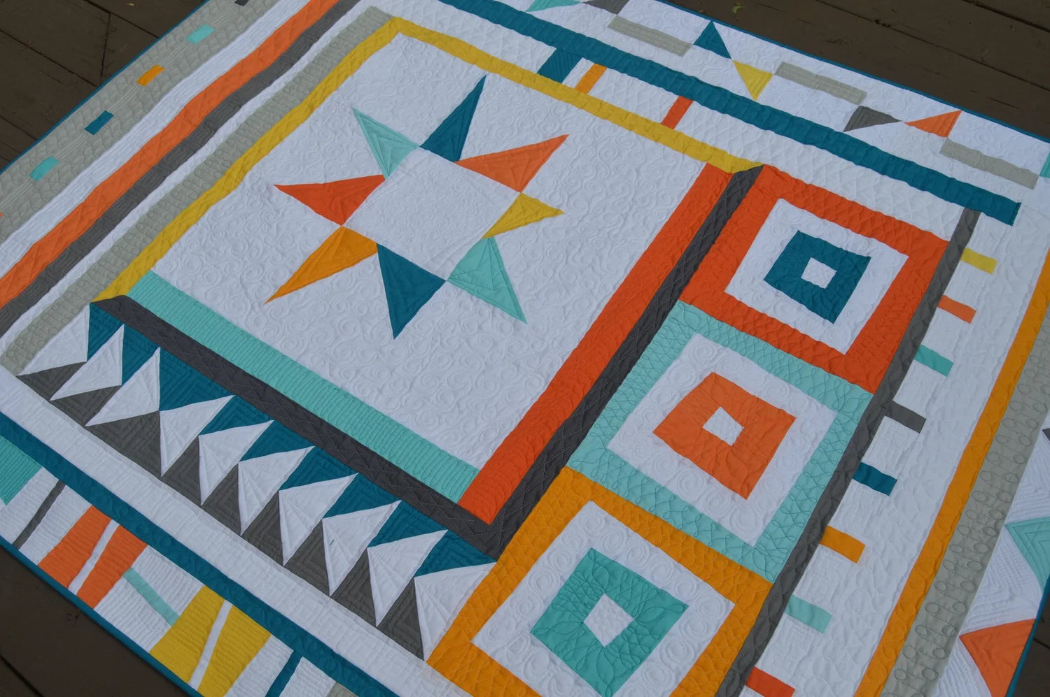 Wonk Around The Block Quilt Pattern - Quilty Zest