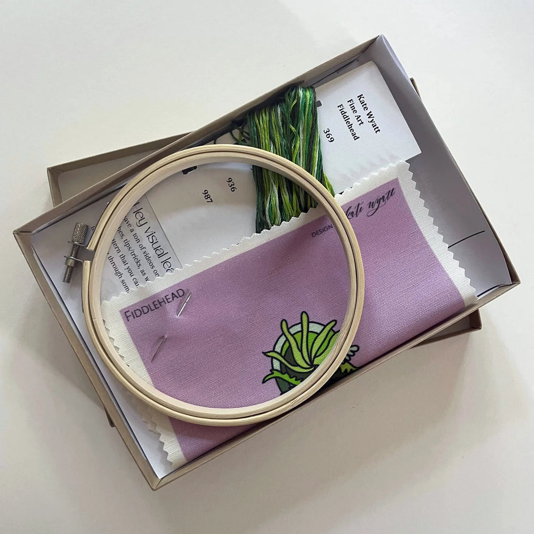 Kate Wyatt Embroidery Kit - Fiddlehead