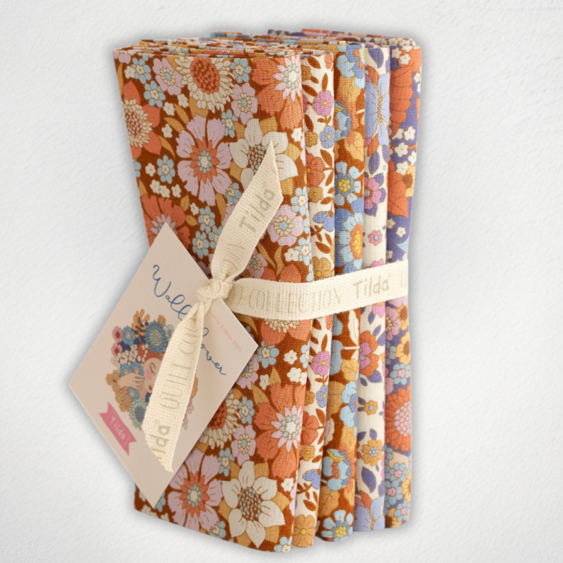 Tilda - Wallflower - 5pc FQB - Caramel/Thistle