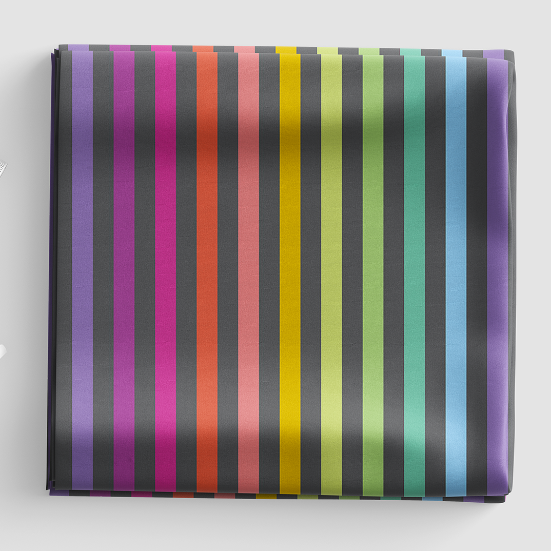 True Colors Graywork - Disco Stripe - Carbon - PWTP231.CARBON