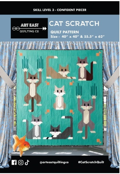 Cat Scratch Quilt Pattern - Art East Quilting