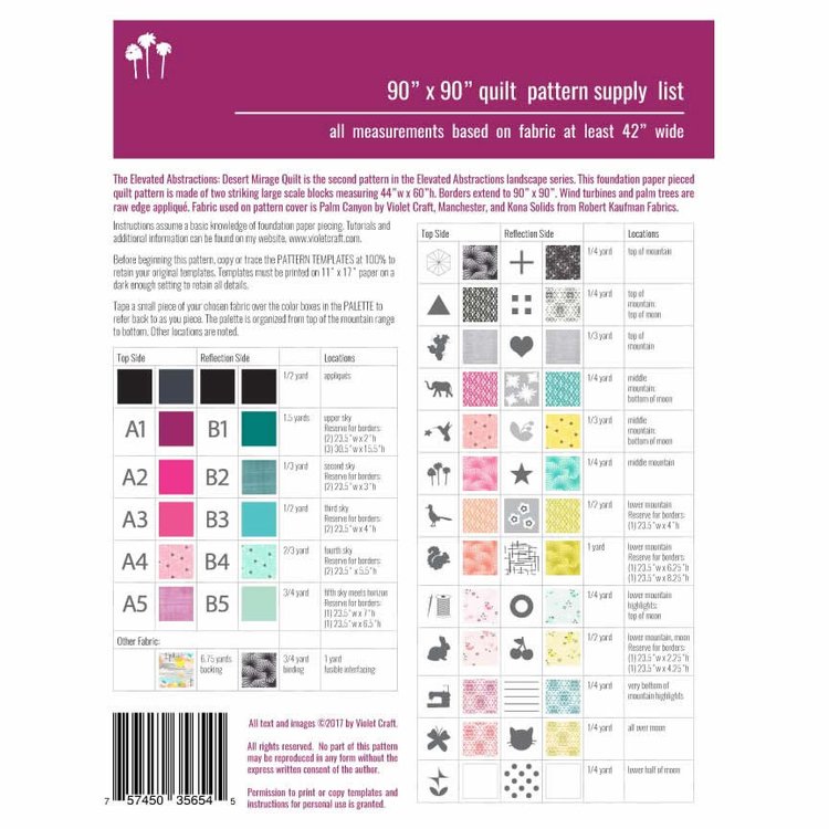 The Elevated Abstractions: Desert Mirage Quilt Pattern