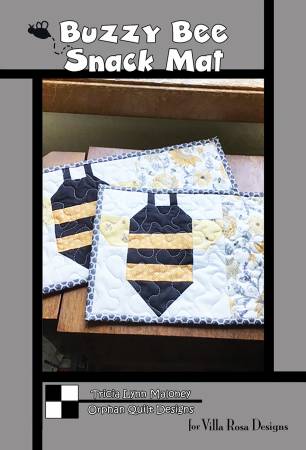 Buzzy Bee Snack Mat Pattern - Tricia Lynn Maloney for Villa Rosa Designs