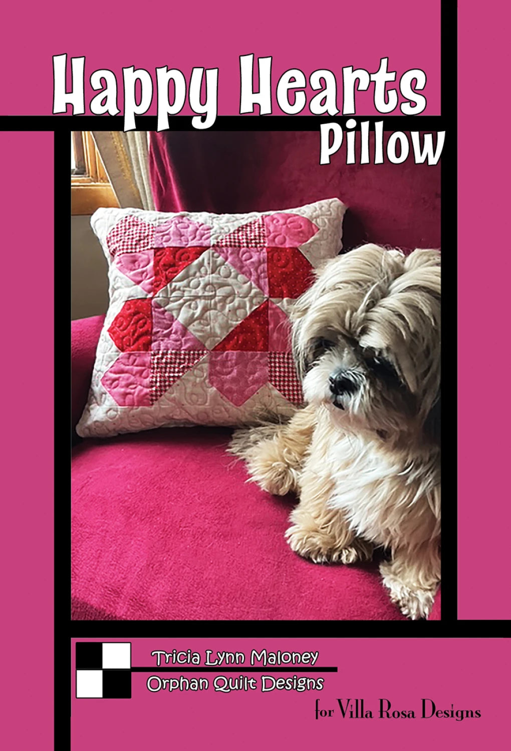 Happy Hearts Pillow - Villa Rosa Designs