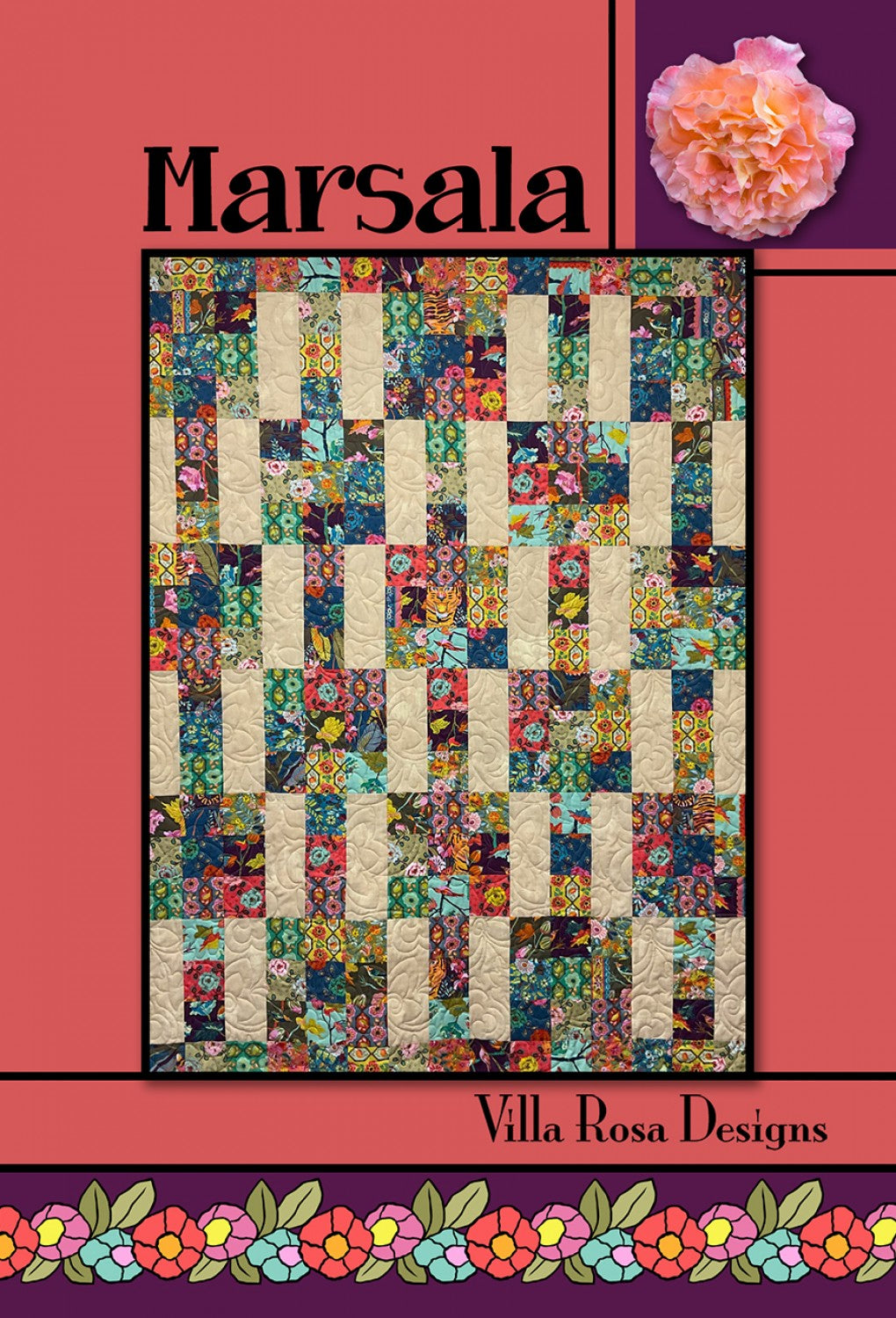 Marsala Quilt Pattern - Villa Rosa Designs