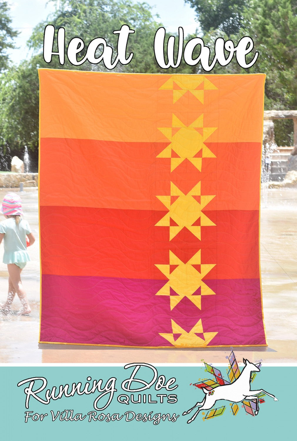 Heat Wave Quilt Pattern - Running Doe for Villa Rosa Designs