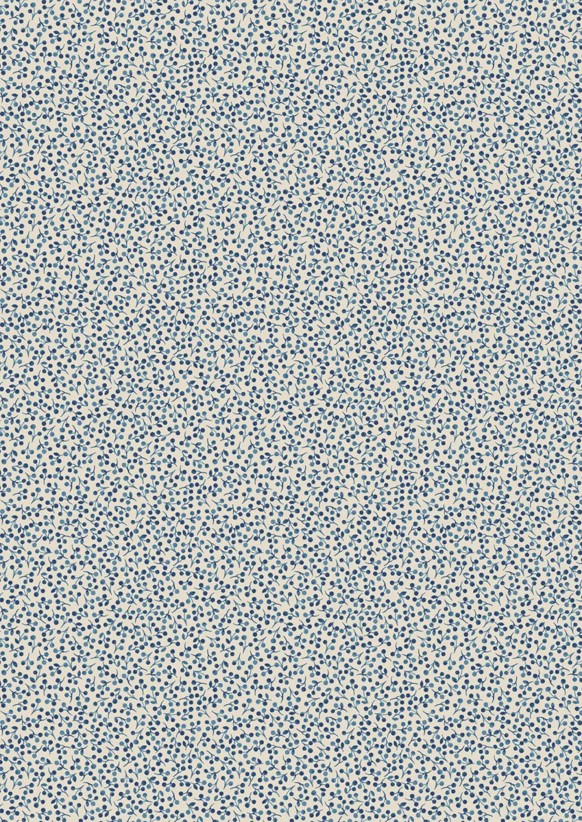 Tiny Berry on Deep Cream - Lewis and Irene - 108" Wide Back