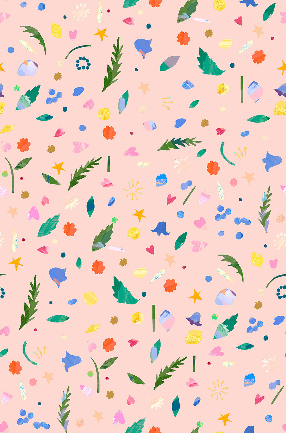 Flower Market - Petal Confetti - Blush - WB068