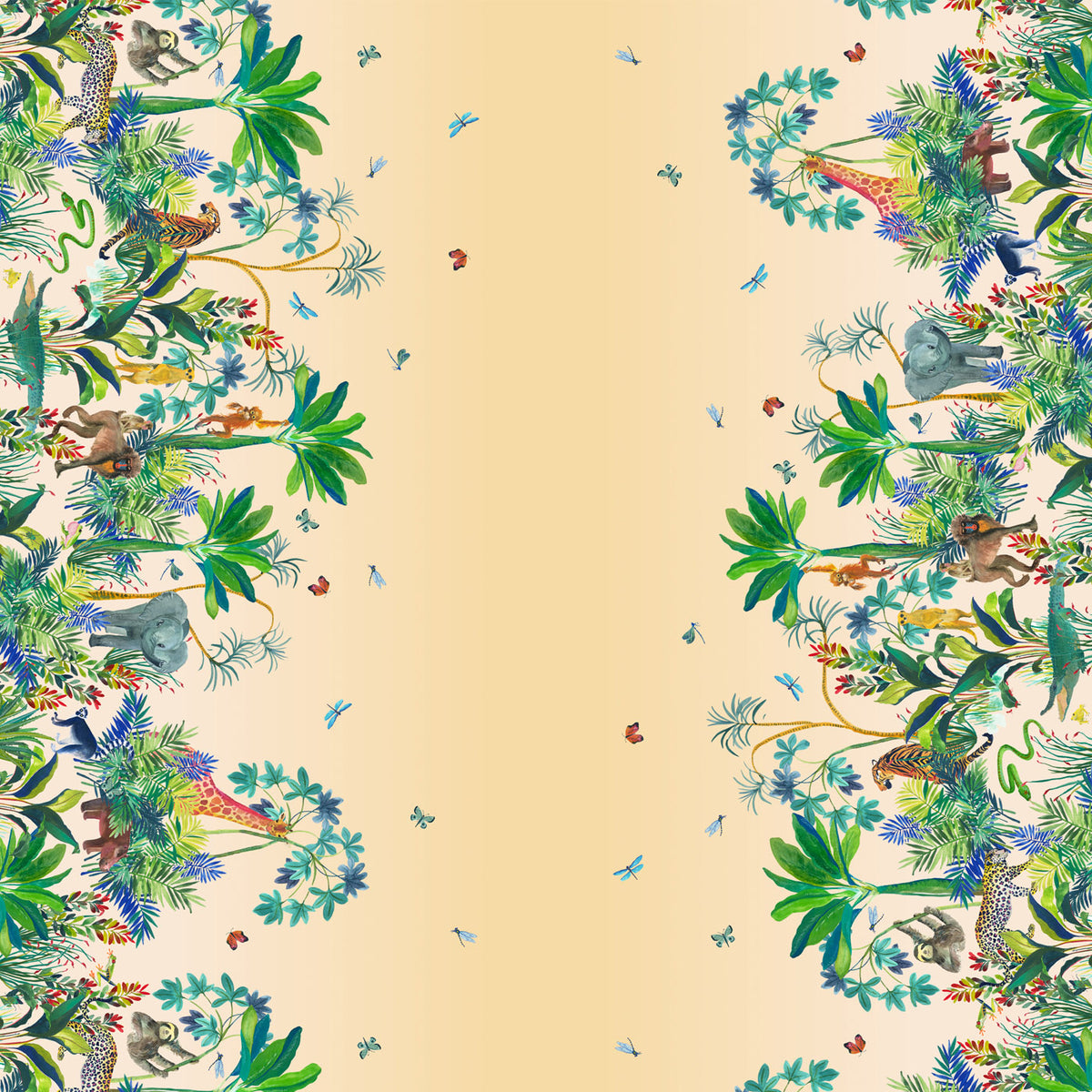 Safari Collection - Jungle Jamboree - Sunset - Border Panel - WB076