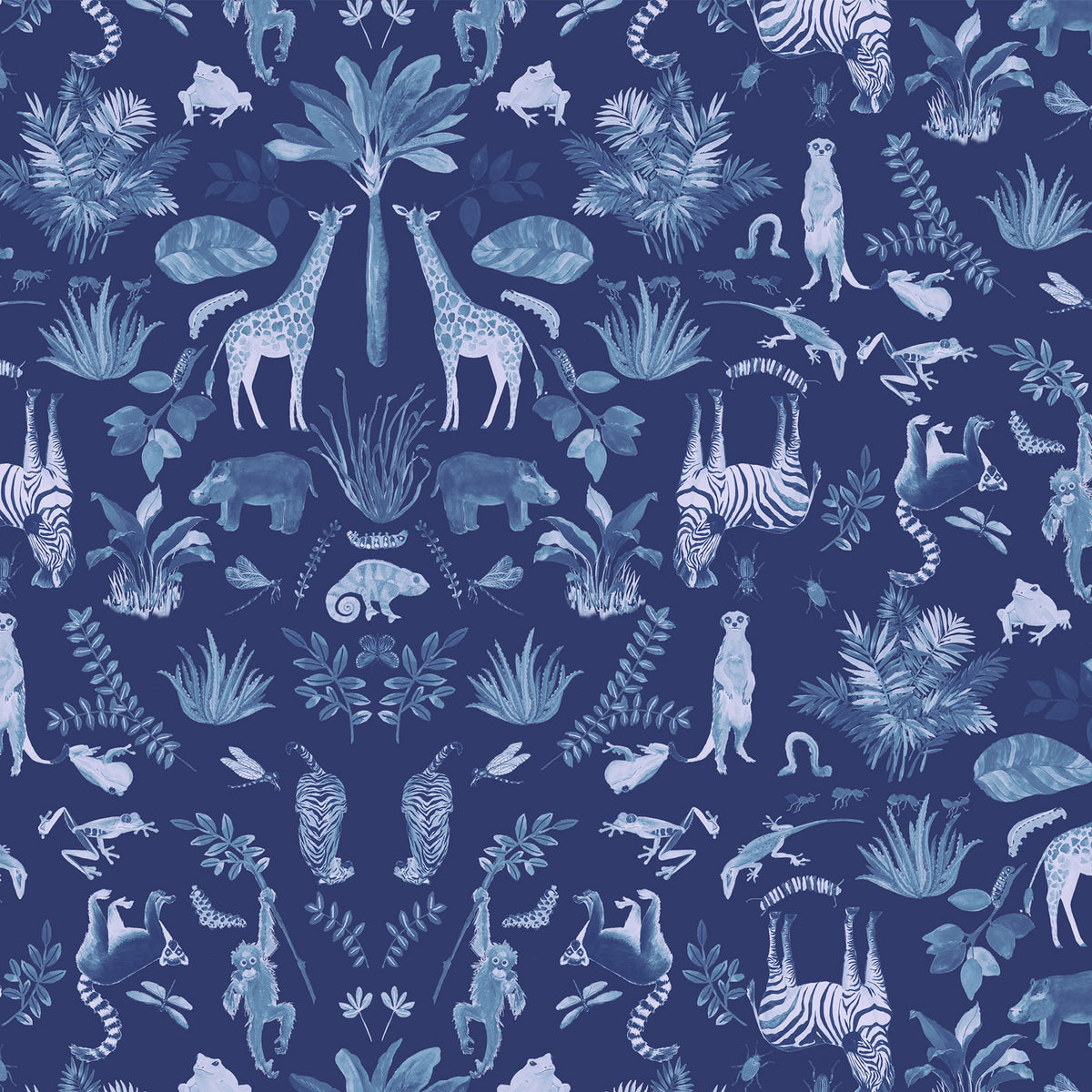Safari Collection - Night-Animals - Midnight - WB077