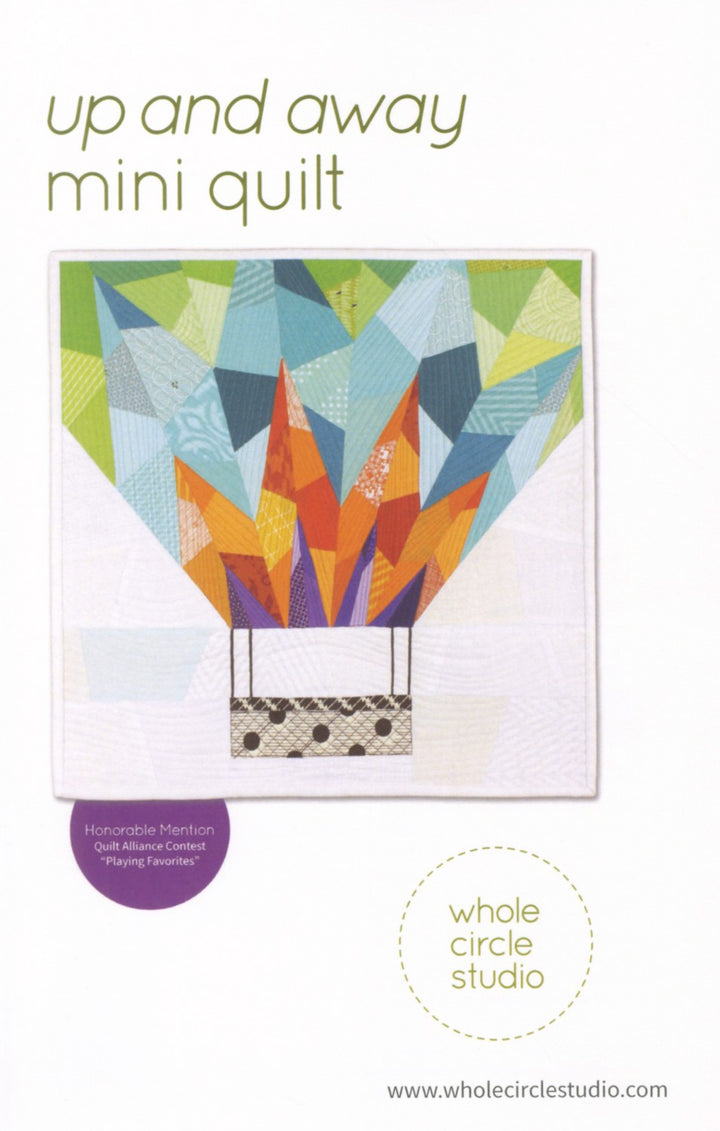 Up and Away Mini Quilt Pattern - Whole Circle Studio