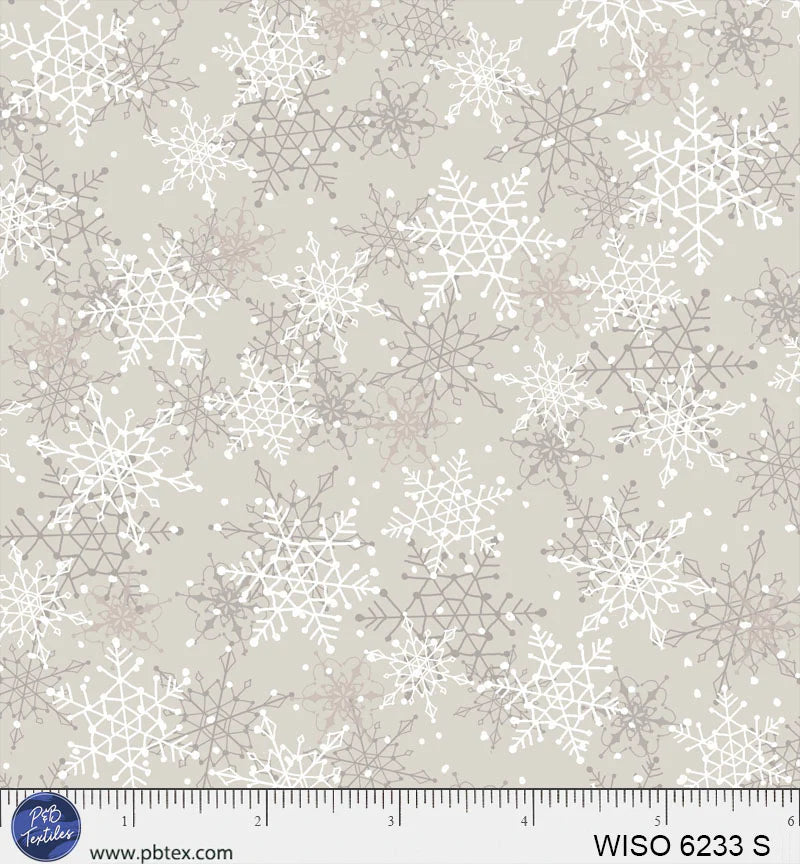 Winter Song - Layered Snowflakes - Silver - WISO06233S