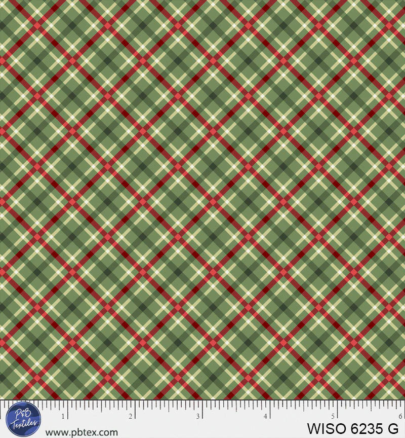 Winter Song - Layered Gingham - Green - WISO06235G