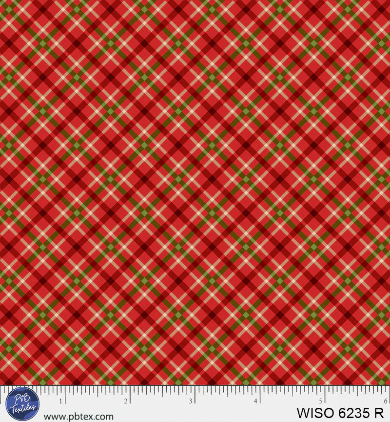 Winter Song - Layered Gingham - Red - WISO06235R