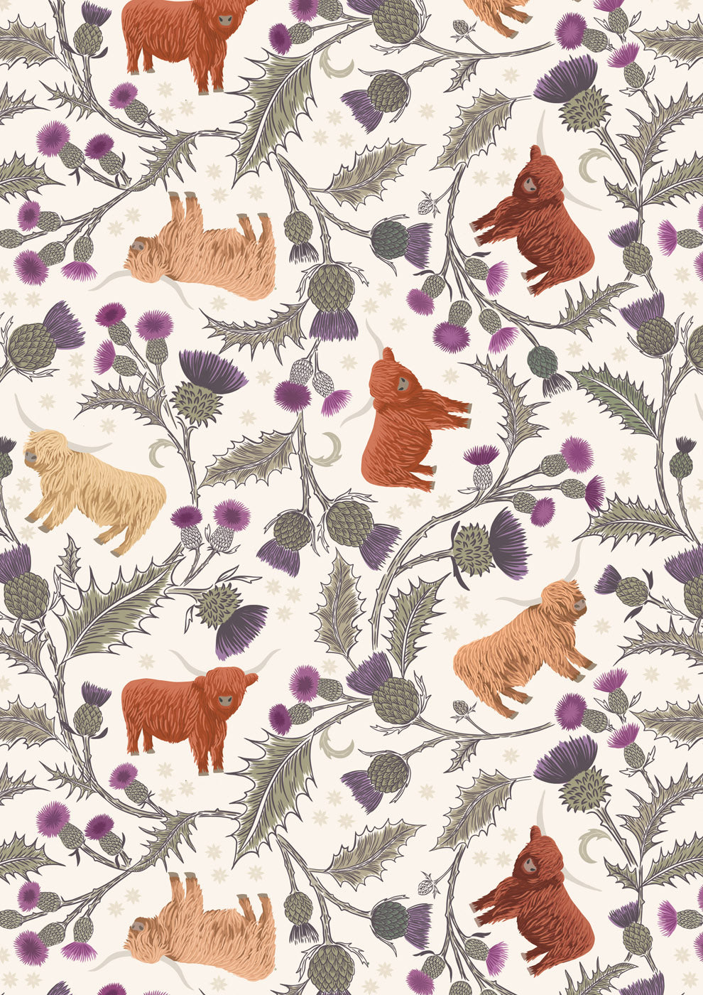 Highlands and thistles wide width - WW26 - Lewis and Irene - 108" Wide Back