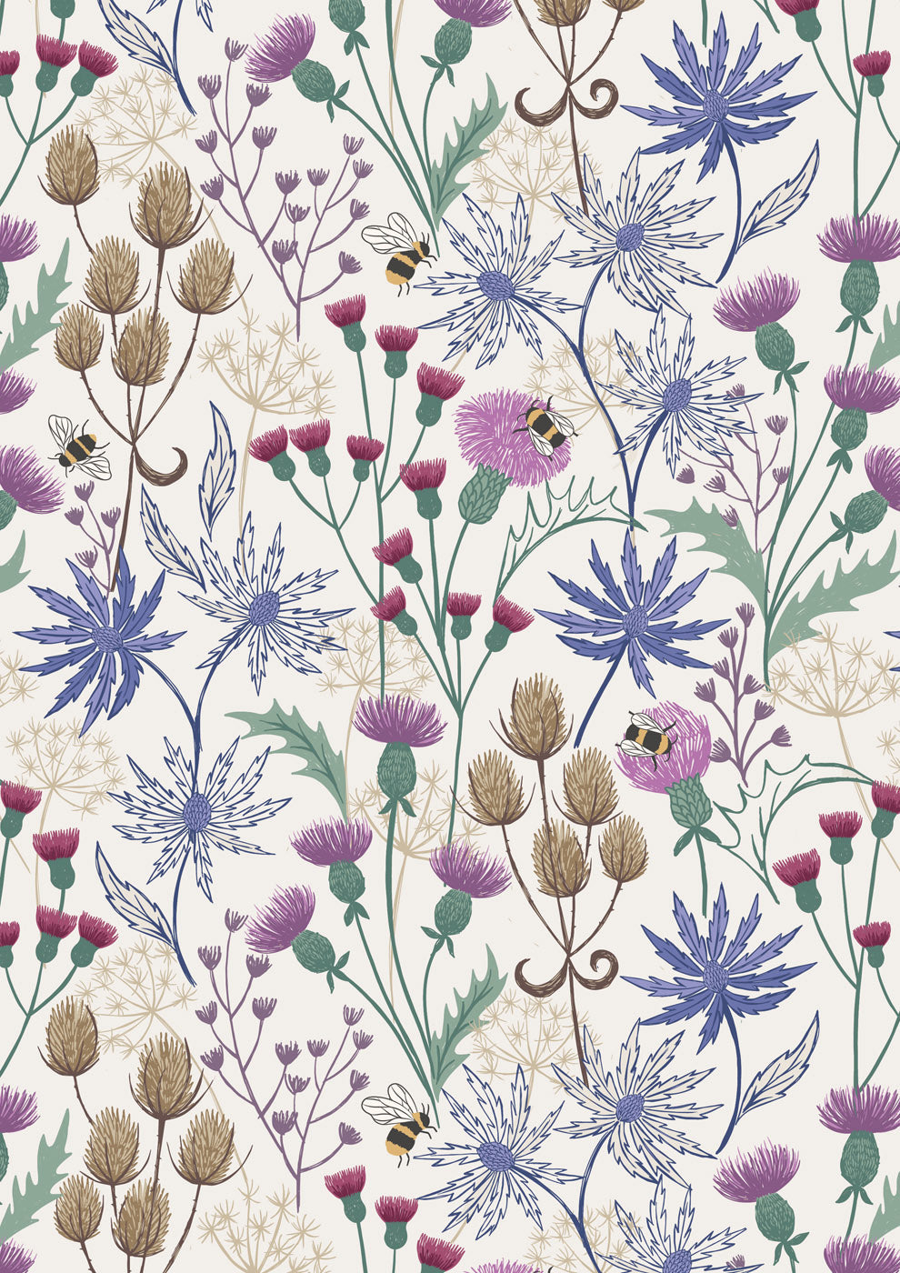 Thistle meadow wide width - WW30 - Lewis and Irene - 108" Wide Back