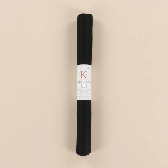 Black Licorice Embroidery Felt - Kimberbell